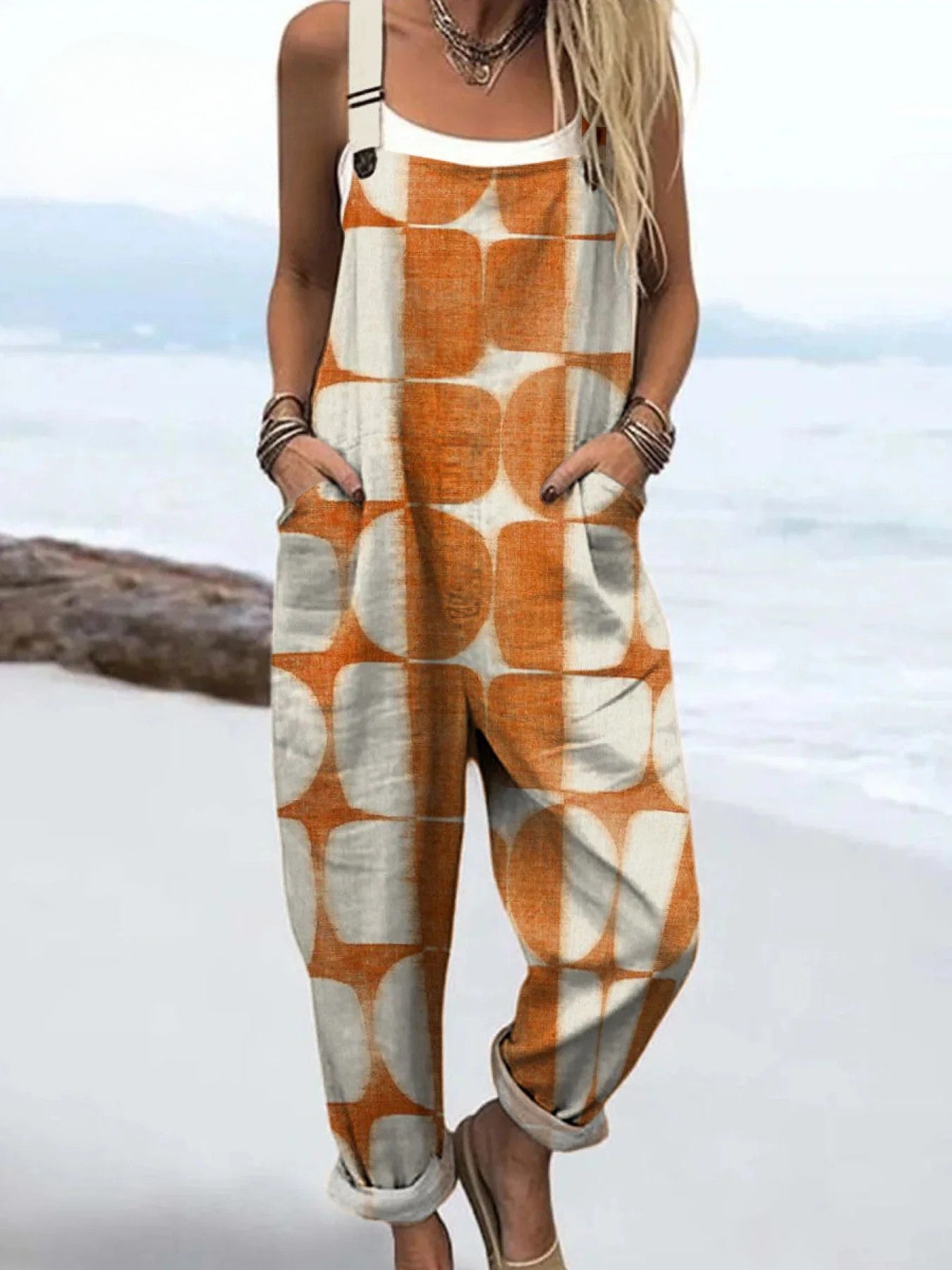 Ronja | Retro Rust-Colored Overall