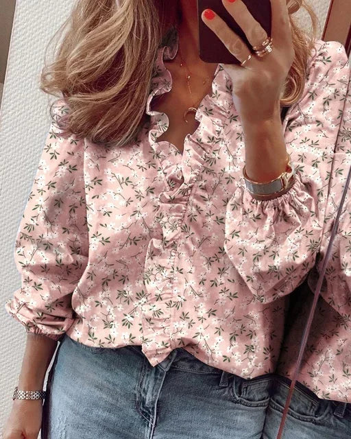 Sophie | Enola | Playful Ruffled Feminine Blouse