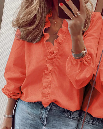 Sophie | Enola | Playful Ruffled Feminine Blouse