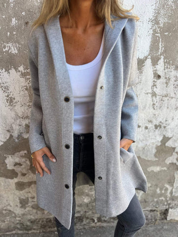 Valerie | Casual Hooded Jacket with Single Button